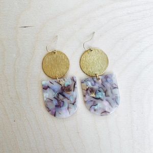 Pearlescent Tortoiseshell Earrings